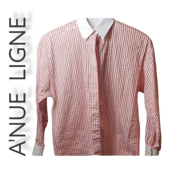 A'nue Ligne Women's Long Sleeve Button Up Sequined Top Size Petite L - Picture 11 of 11